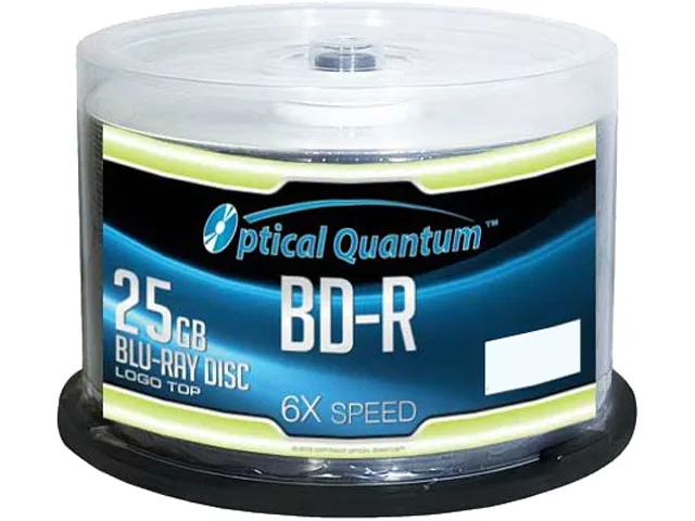 VinPower VinPower OQBDR06LT-50 25GB 6X BD-R 50-pack blu-ray media — product photo