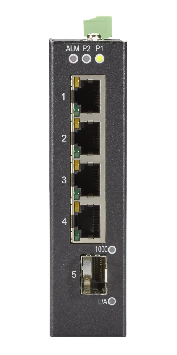 Black Box Corporation Black Box Corporation LIG401A network switch 4× 10/100/1000 RJ45 1× SFP — product photo