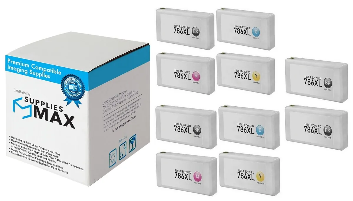 SuppliesMax SuppliesMax T786XL-4B2CS High Yield Inkjet Combo Pack (4 BK / 2 C/M/Y) 2600 pages — product photo