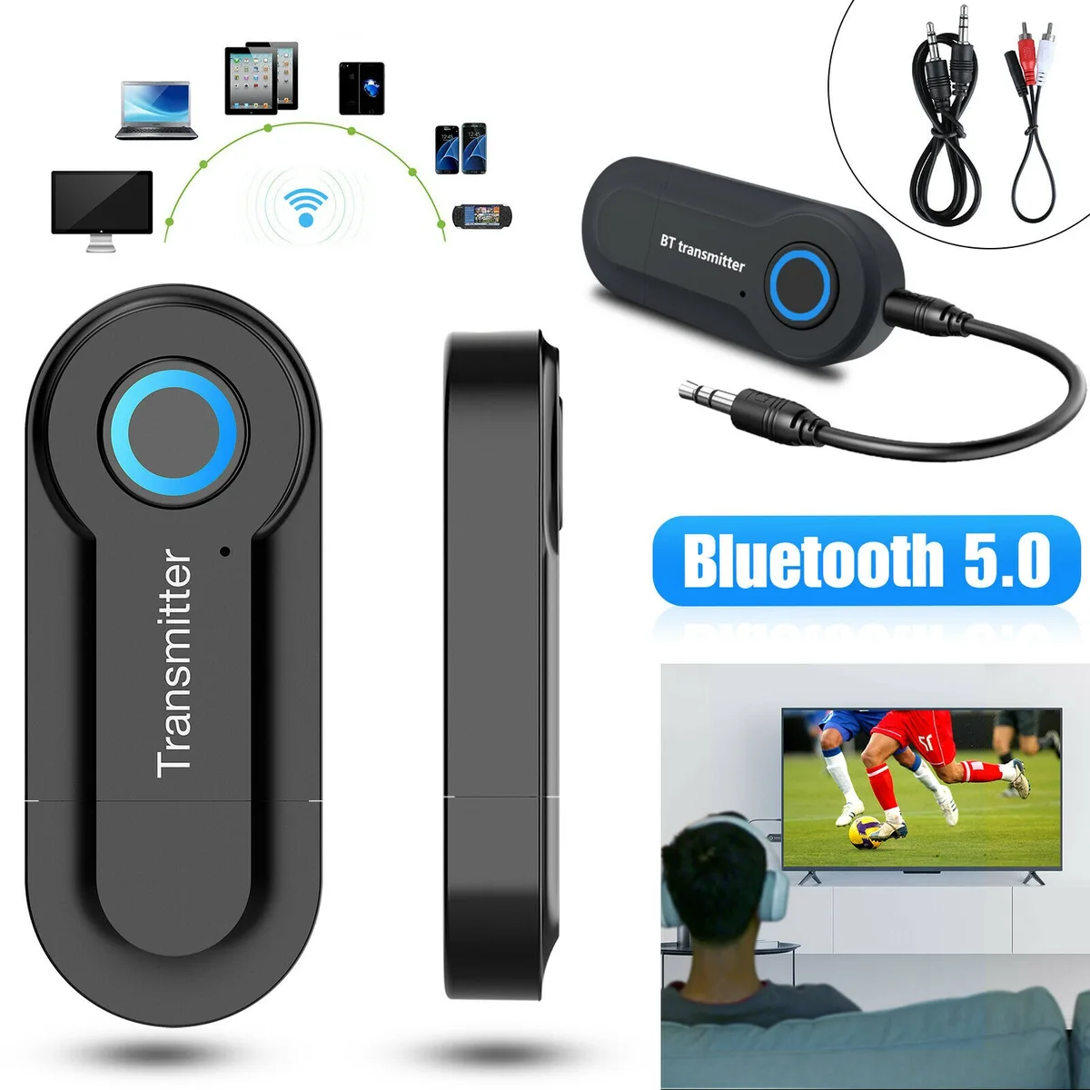 gogoamazon gogoamazon GA#392582511041 Bluetooth 5.0 transmitter with USB hub — product photo