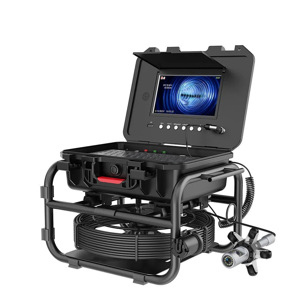 visiPower visiPower 360° Rotating Dual Lens Sewer Camera 9" 1080P 40m Cable 512Hz Locator — product photo