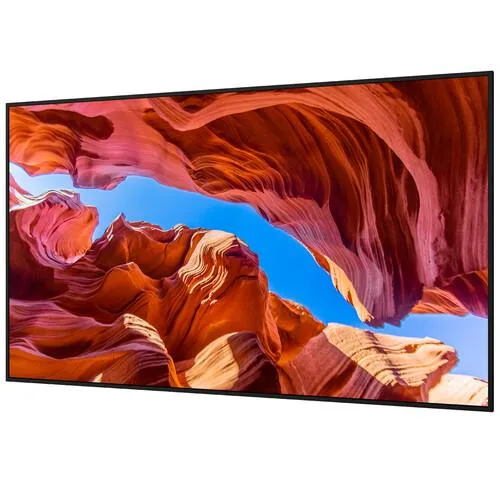 Sharp PN-E559 55 inch commercial display with slim uniform metal bezel and low profile design