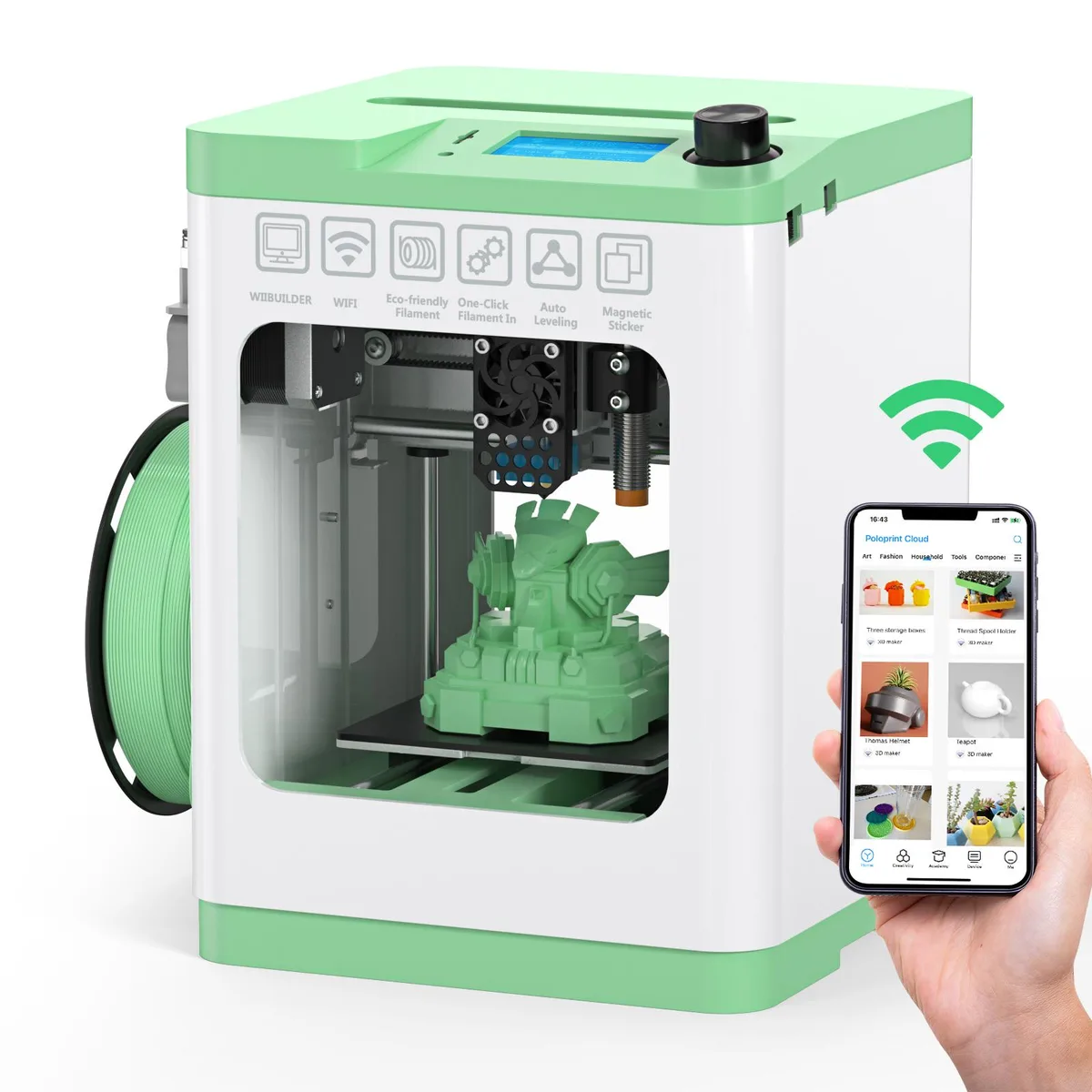 ENTINA ENTINA Tina2S 3D Printer Wi-Fi Auto Leveling Heated Plate — product photo