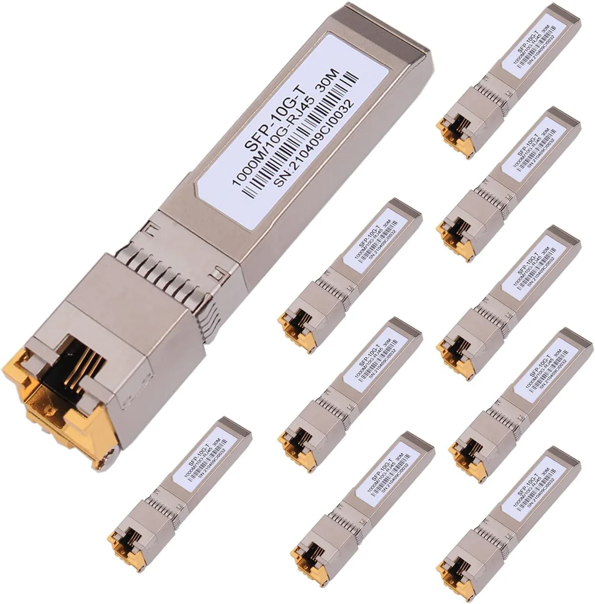 WUQ WUQ 10G SFP RJ45 Copper Transceiver 10PACK 30m — product photo