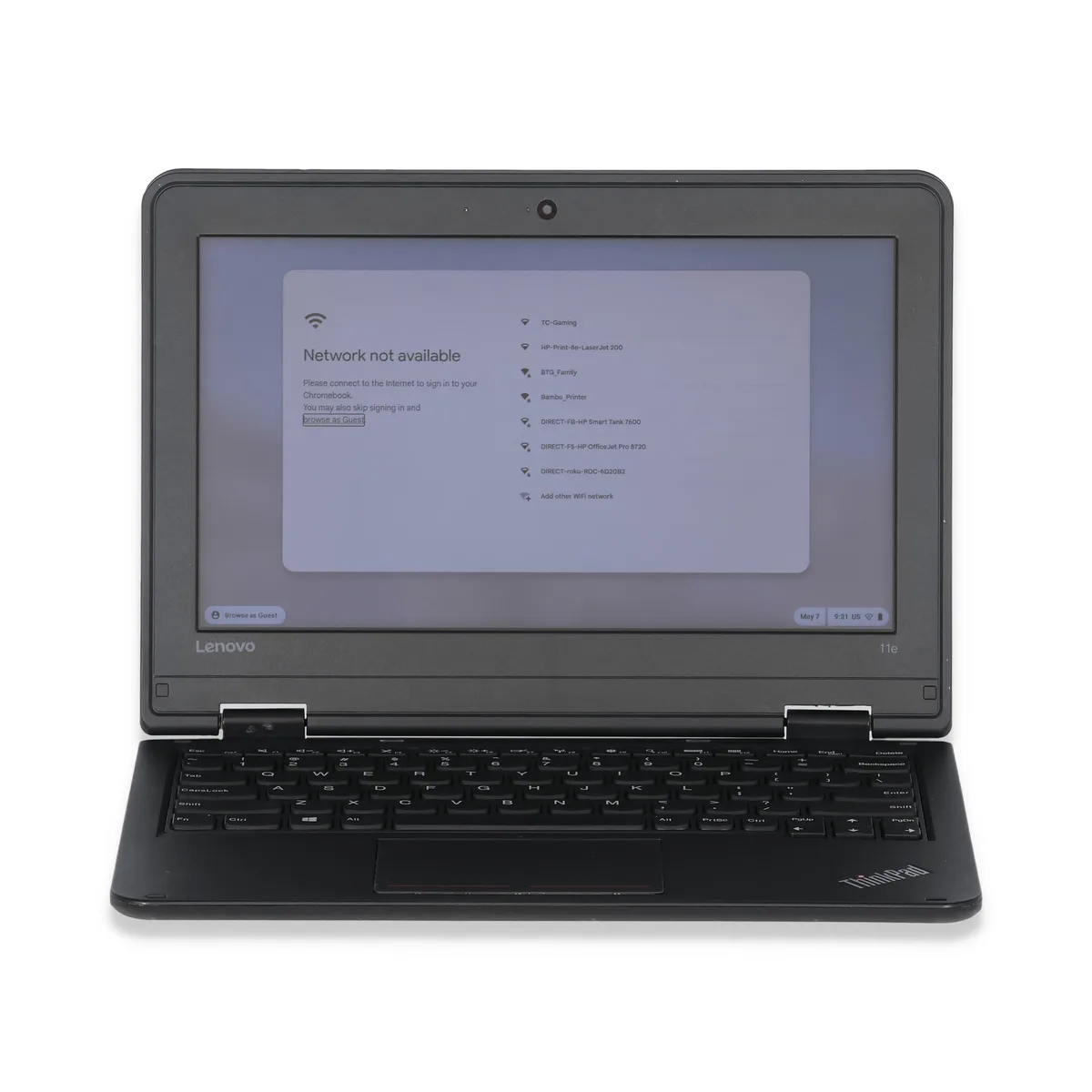 Lenovo Lenovo ThinkPad Yoga 11e 11.6" Celeron N4120 4GB 250GB Chrome OS laptop — product photo