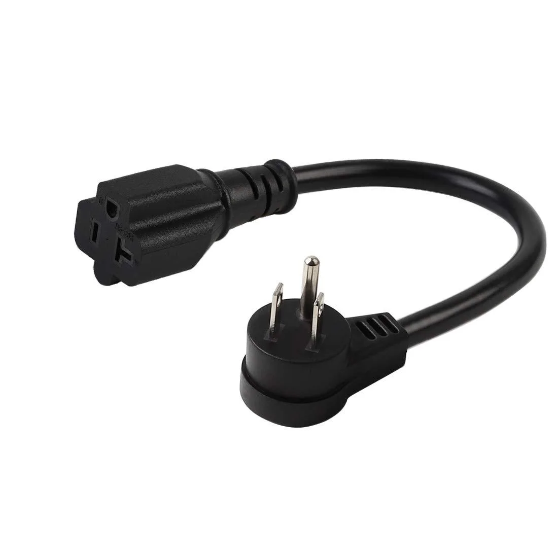 LORDWORLD LORDWORLD 14AWG 1ft NEMA 5-15P to 5-20R Right Angle Power Adapter — product photo