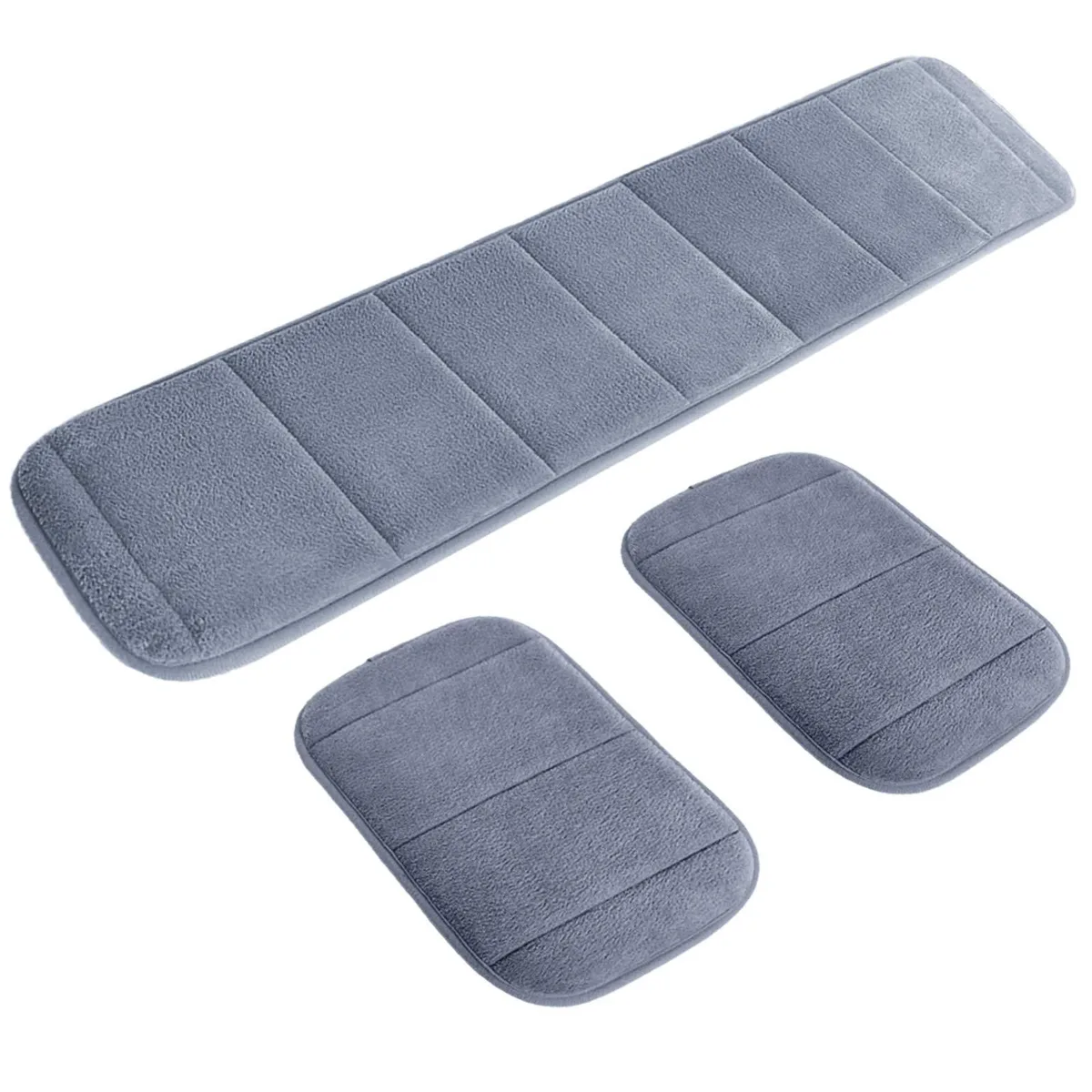  Aukey Memory Foam Wrist Pad Set Gray 31.5x7.9x0.1 in — product photo