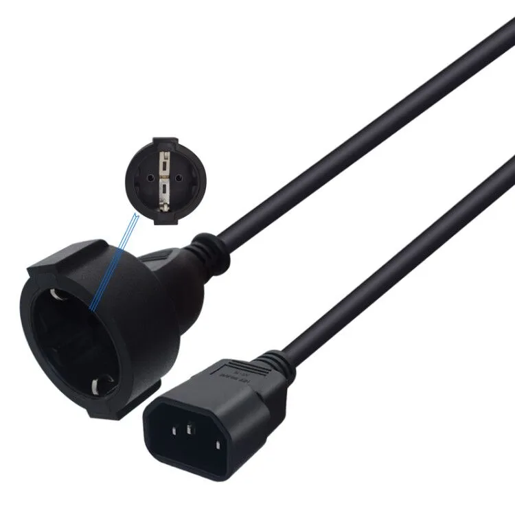 TeKit TeKit IEC320 C14 to EU SCHUKO Power Cord 180cm 16A — product photo