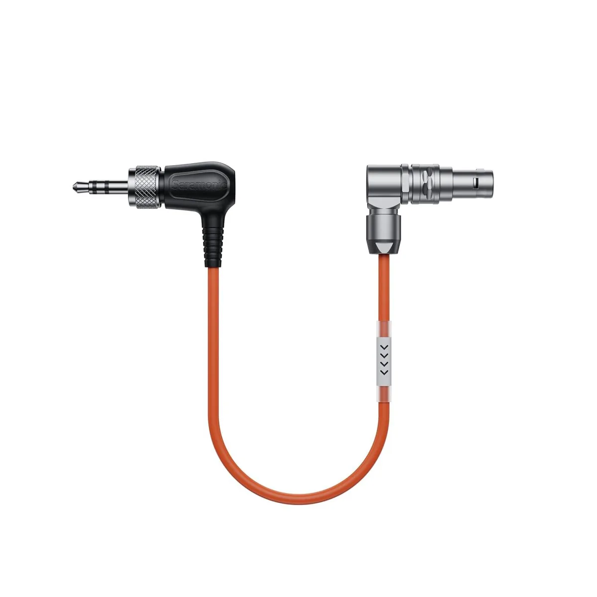 LORDWORLD LORDWORLD SR-TRS-C05 Locking 3.5mm TRS to Right-Angle 5-Pin LEMO Reverse Timecode Cable 12.8in 32.5cm — product photo