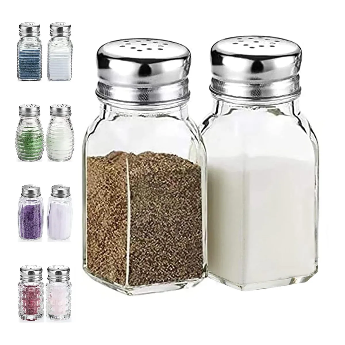  DWTS DANWEITESI Farmhouse Salt Pepper Shakers Set 1.57x1.57x3.54 in — product photo