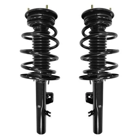 Unity front complete strut assembly kit, two pre-assembled units with coil springs and top mounts