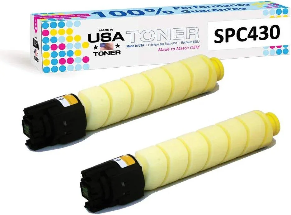 MADE IN USA TONER MADE IN USA TONER Yellow 2 Pack 360g 21000pp ISO19798 toner cartridge — product photo