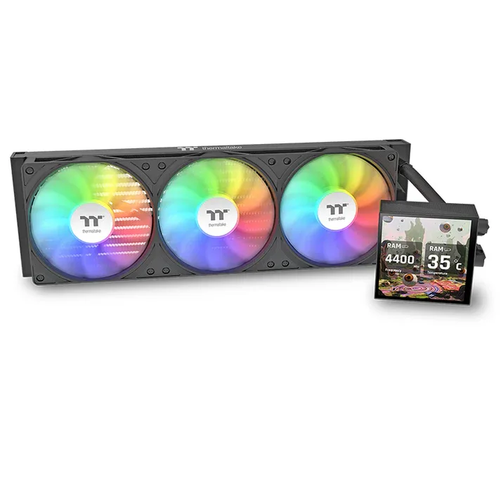 Thermaltake Thermaltake CL-W507-PL12SW-A 360 mm liquid cooler with 3.95" TFT LCD — product photo