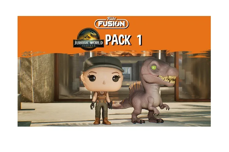 1010 Games Ltd 1010 Games Ltd 84582 Funko Fusion Jurassic World Rebirth Pack 1 Zora Bennett Spinosaurus downloadable game — product photo