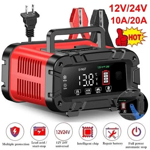NShi NShi 12V/24V 20A Smart Battery Charger standard battery — product photo