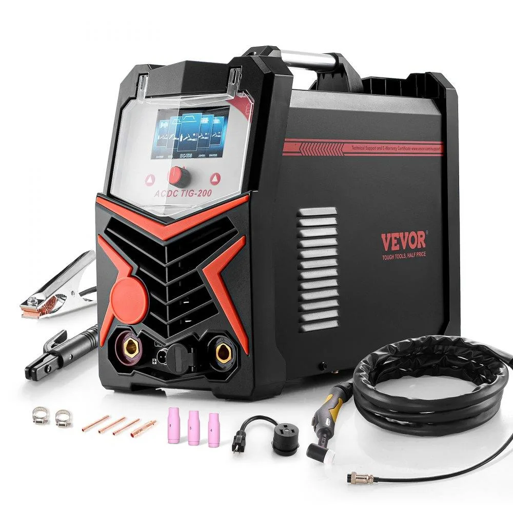 VEVOR VEVOR 200A 6-In-1 Aluminum TIG Welder LED Display 110&amp;220V — product photo