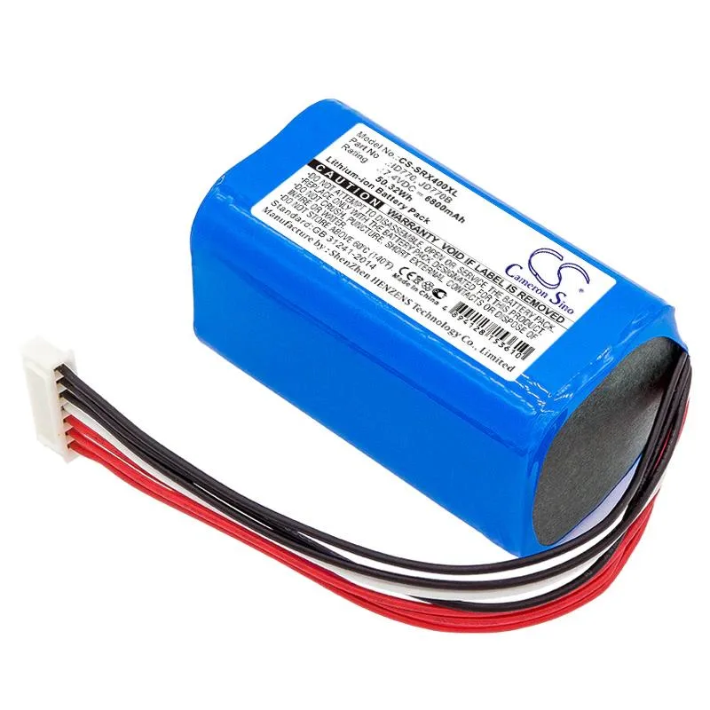 Cameron Sino rectangular replacement battery for Sony SRS-XB40 and SRS-XB41