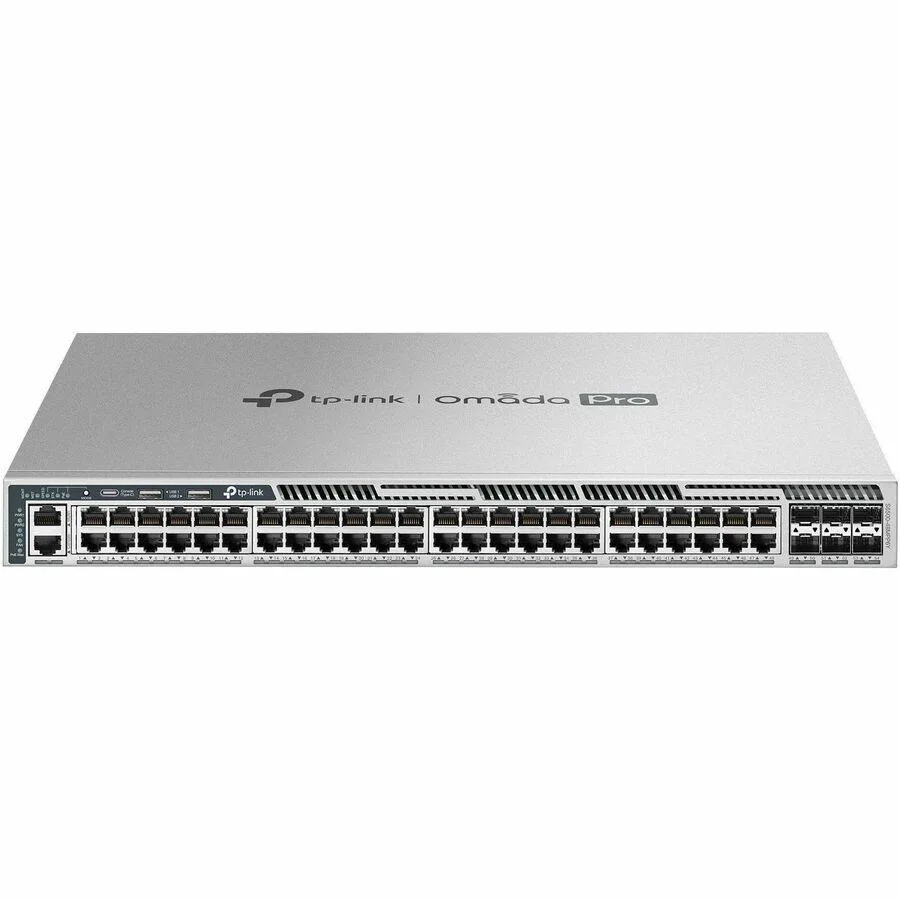 TP-Link TP-Link S6500-48MPP6Y 48-port 2.5G PoE++ 6×25G stackable managed network switch — product photo