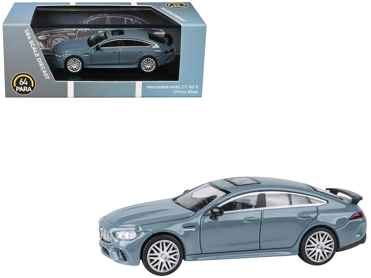 Paragon Paragon Mercedes-AMG GT 63 S China Blue Sunroof 1/64 Diecast — product photo
