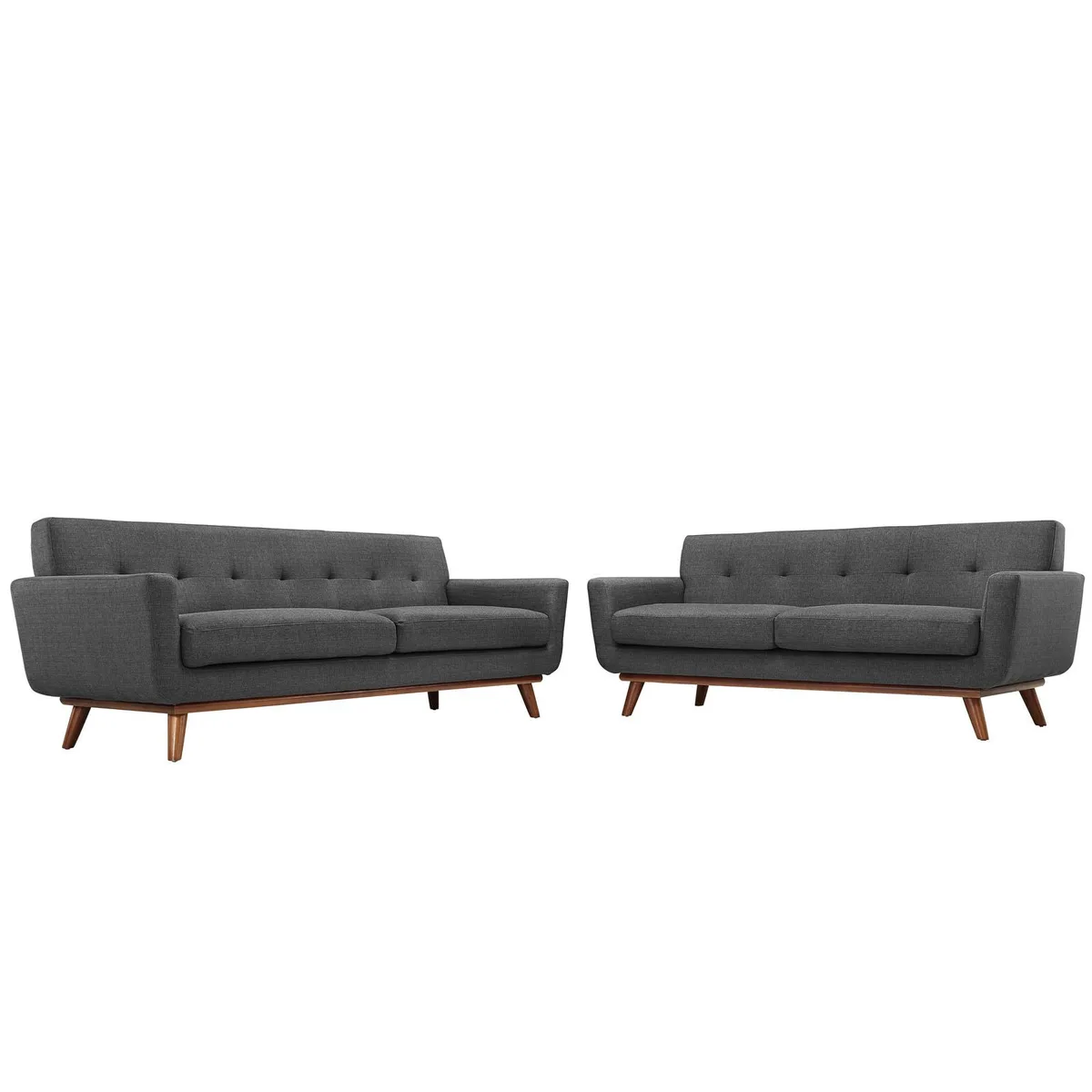 Modway Furniture Modway Furniture Engage Loveseat and Sofa Set Gray — product photo