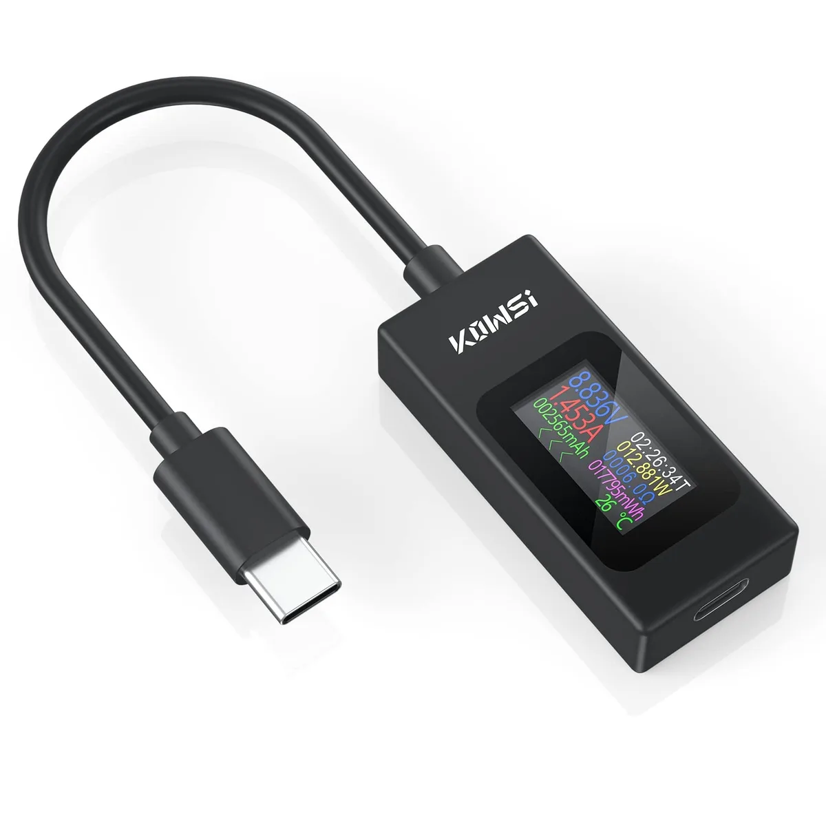  YOJOCK USB C Tester Power Meter 4-30V 0-6.5A 195W Classic Version — product photo