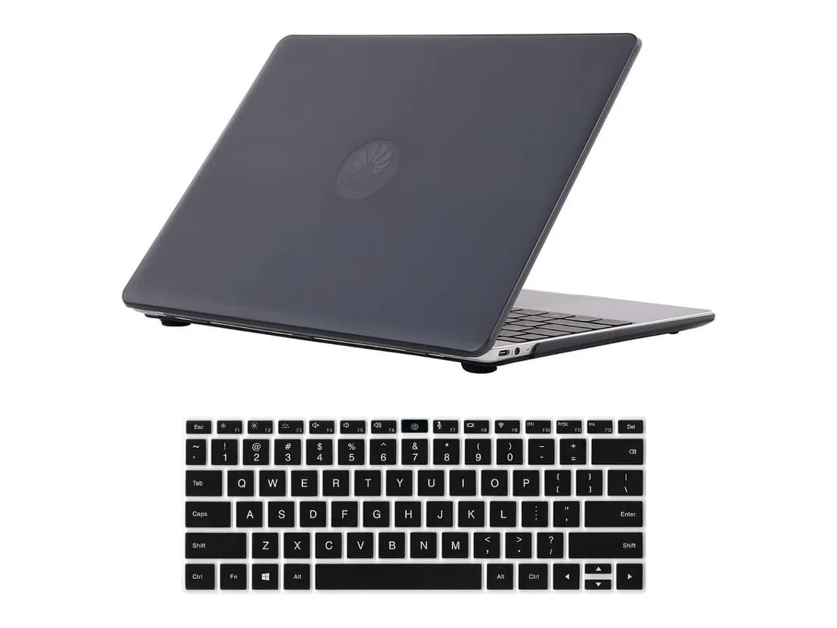 BONAEVER BONAEVER Hard Shell Case for Huawei MateBook 13S 2021 13 inch with Keyboard Cover Black — product photo