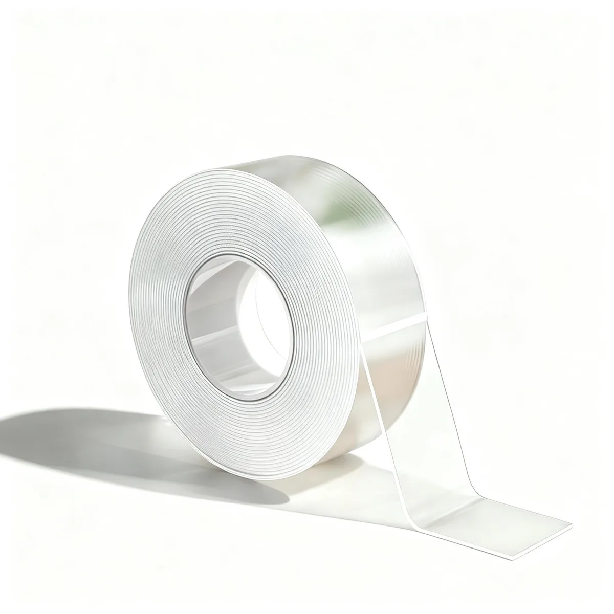 Ten rolls of clear acrylic nano tape, each 1.2 inches wide by 16.5 feet long