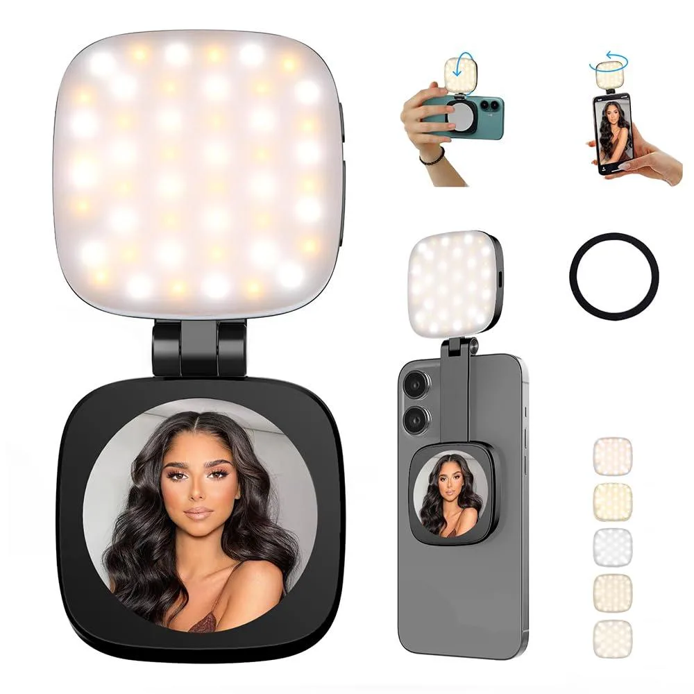  Neewer 662 Magnetic Selfie Light 48 LED CRI95 2700-6500K 360° Rotating — product photo