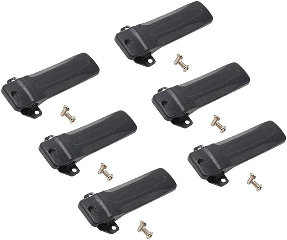 usbroway usbroway KBH-10 Belt Clip 6-Pack for Kenwood Two-Way Radio — product photo