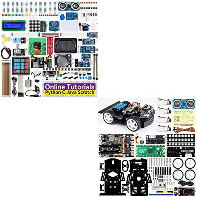 Sunfounder Sunfounder Raspberry Pi Ultimate Starter Kit 337 Components 131 Projects Pico Robot Car Kit — product photo