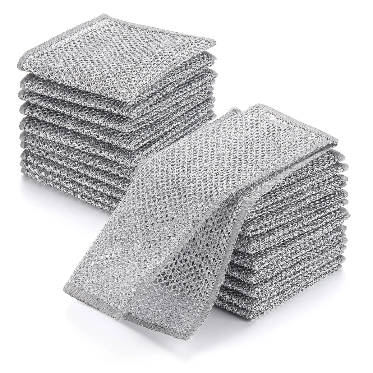  3M 20 Pack Double Layer Steel Wire Dishcloths 7.87 in — product photo