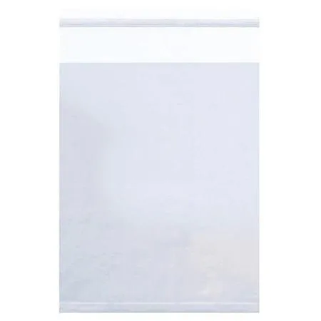 Clear resealable poly bag with chisel tip label 6 x 6 inches 1.5 mil pack 1000