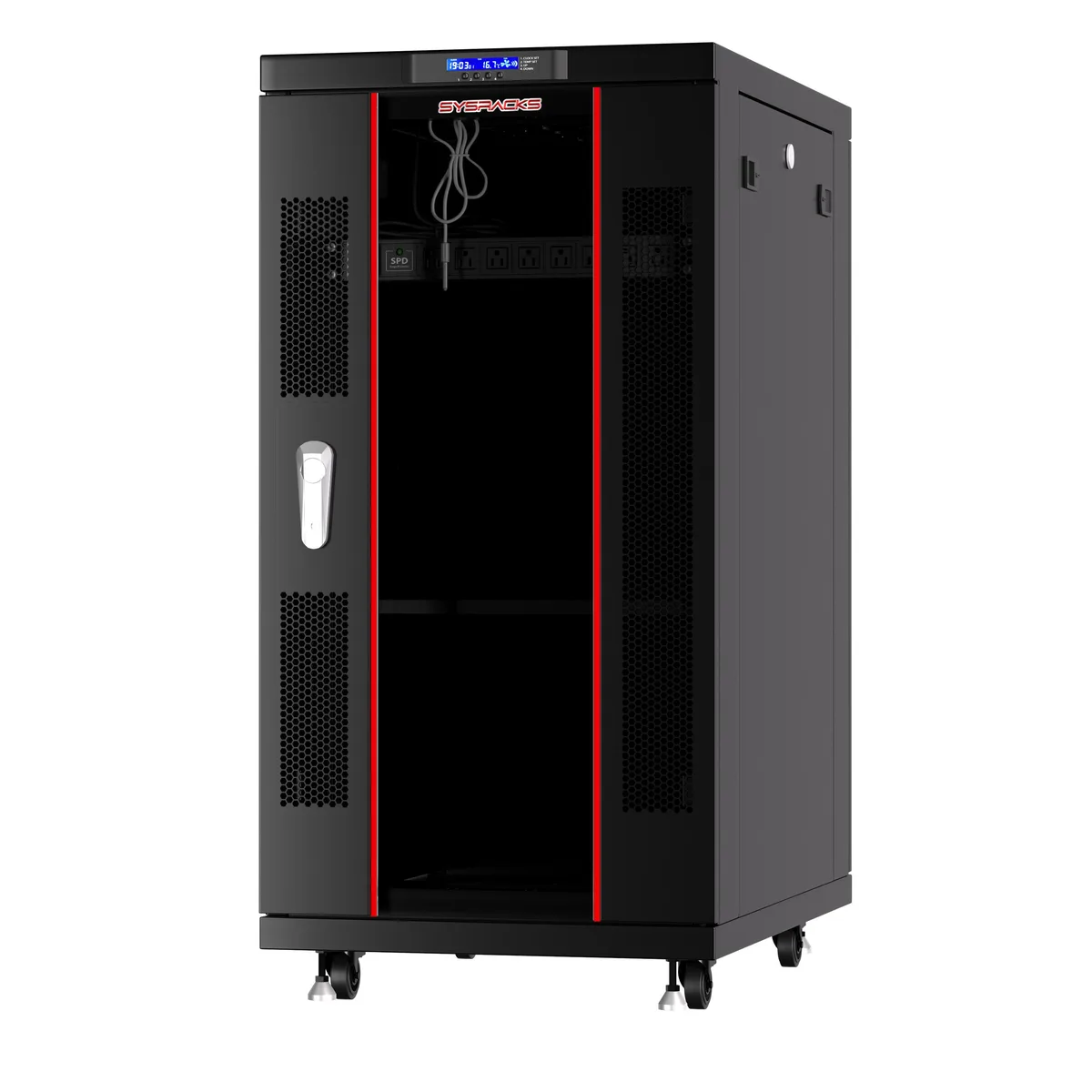 SYSRACKS SYSRACKS SRF 22.6.8 22U Floor Standing Server Rack 32-Inch Deep — product photo