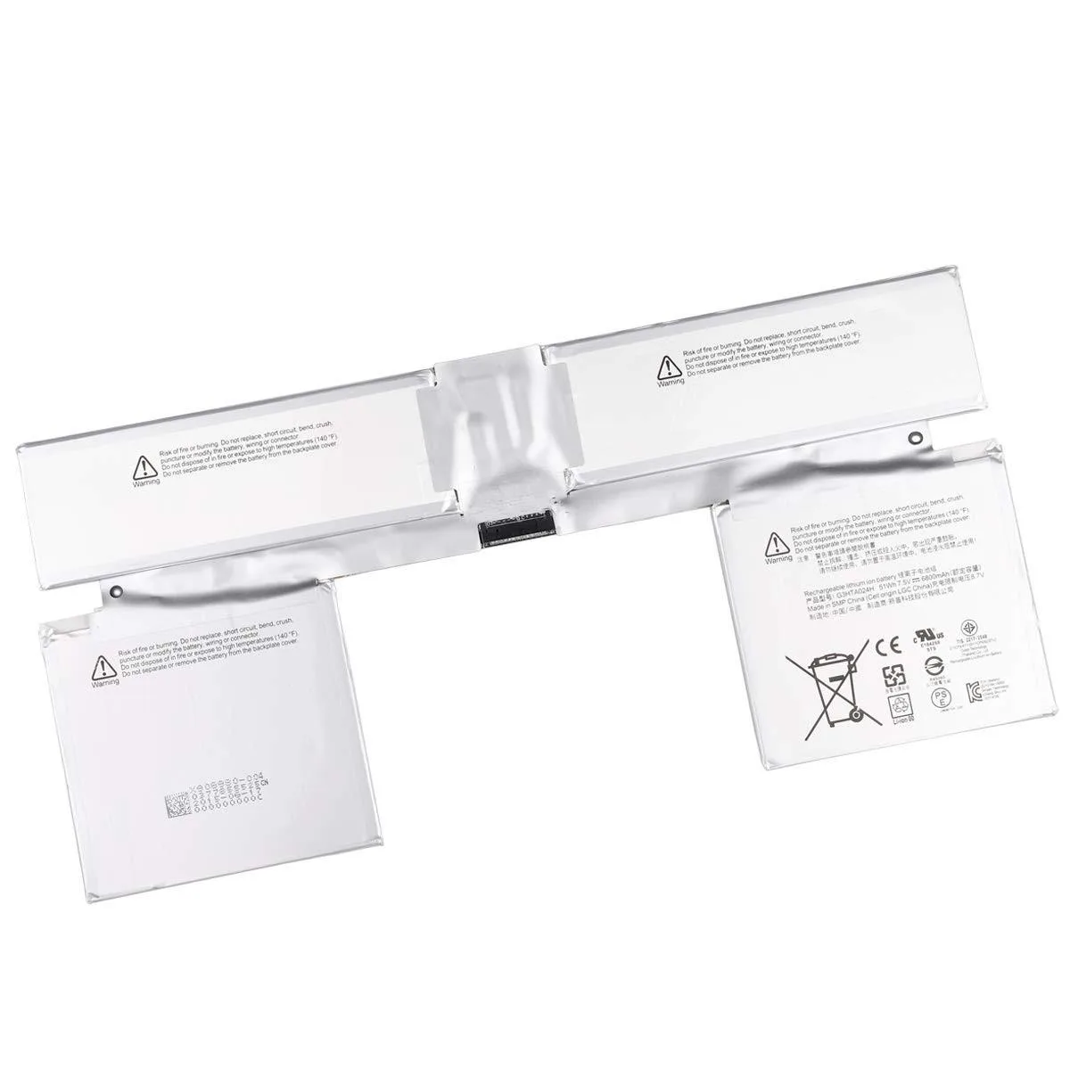 BoYata BoYata Replacement Battery G3HTA023H G3HTA024H 6800mAh 51Wh 7.5V 13.5" 2 in 1 accessory — product photo