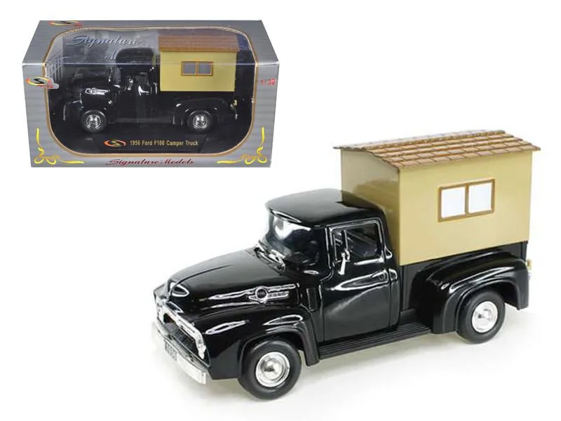 Signature Models Signature Models 1956 Ford F-100 Pickup Truck with Camper 1/32 Diecast Vehicle — product photo