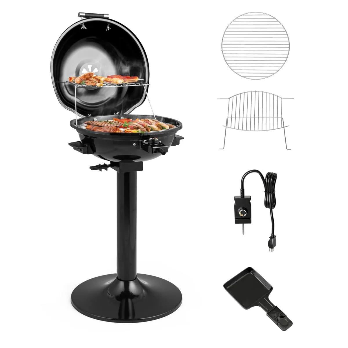 NShi NShi Electric BBQ Grill 1600W Black 24757 — product photo