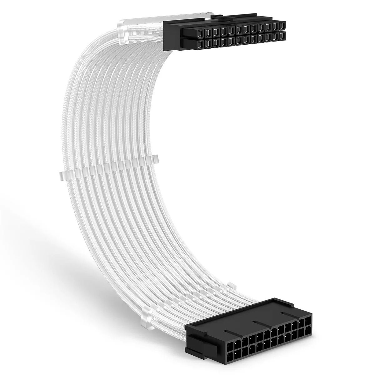Vszerda Vszerda ATX 24 Pin Sleeved Extension Cable 11.8 inch White — product photo