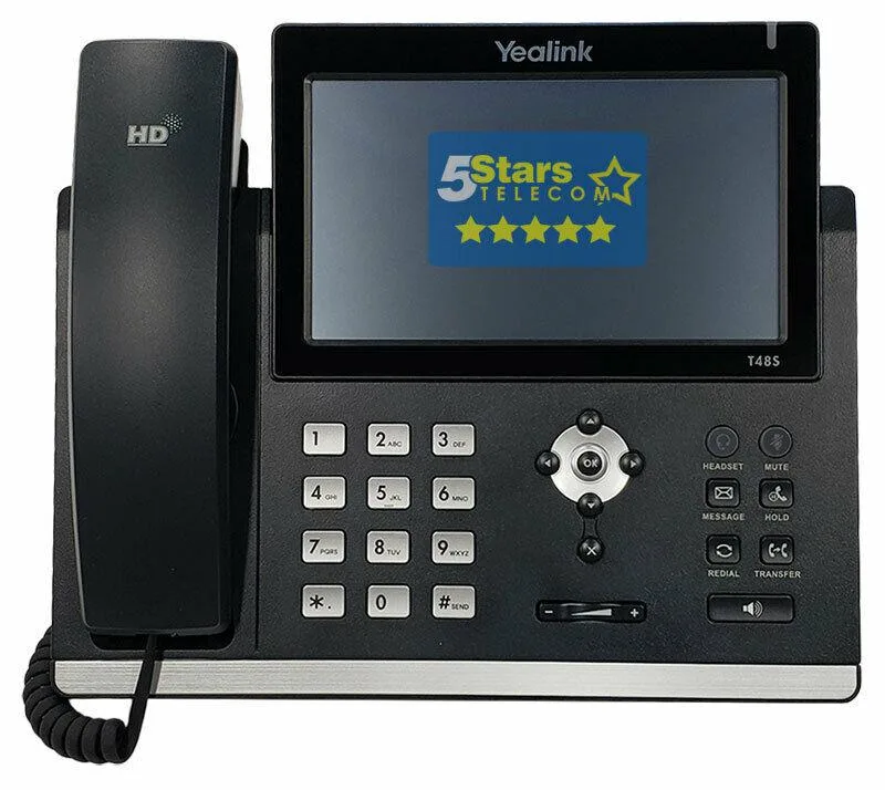 Yealink Network Technology Co., Ltd Yealink Network Technology Co., Ltd SIP-T48S VoIP phone 16 lines 7 inch 800 x 480 touch screen — product photo