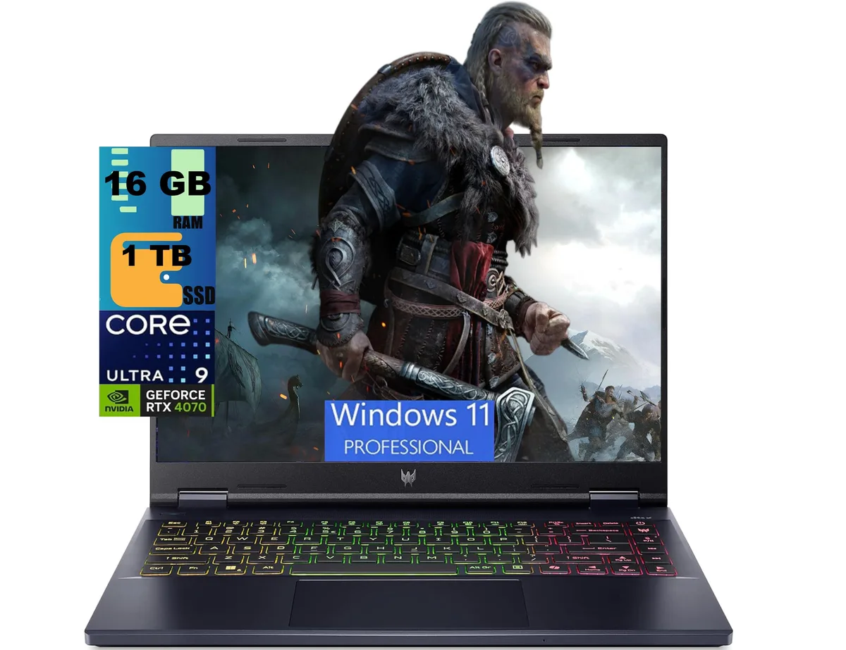 Acer America Acer Predator Helios Neo 14 gaming laptop 14.5 165Hz Ultra 9 185H RTX 4070 16GB 512GB — product photo