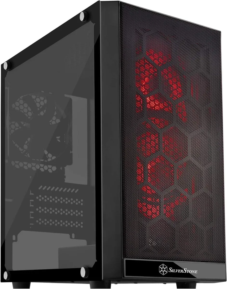 Silverstone Technology Silverstone Technology PS15B-RGB Server Chassis 120mm RGB Fans Tempered Glass — product photo
