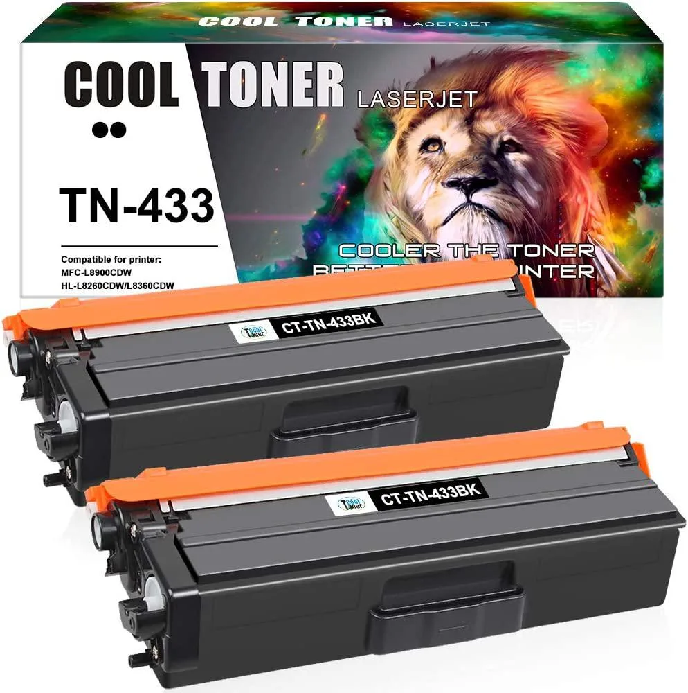 Cool Toner Cool Toner TN433BK Black Toner Cartridge 2-Pack 4500 Pages — product photo