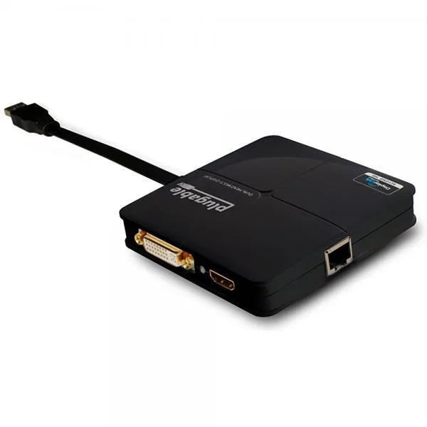 Plugable Technologies Plugable Technologies USB3-3900DHE USB 3.0 display adapter dual 1920x1200 60Hz — product photo