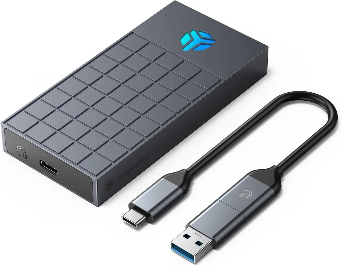 Yottamaster Yottamaster RGB NVME -10GBPS M.2 NVME drive enclosure Gray — product photo