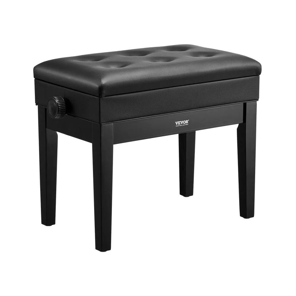 VEVOR VEVOR Piano Bench Adjustable 19.3-22.8" Storage 20x11x2" 300 lbs — product photo