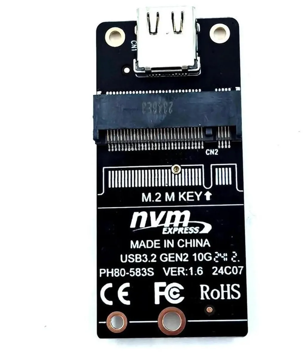 Vszerda Vszerda M.2 to Type-C NVME Adapter Board USB3.2 10Gbps 2230 2242 2260 2280 — product photo