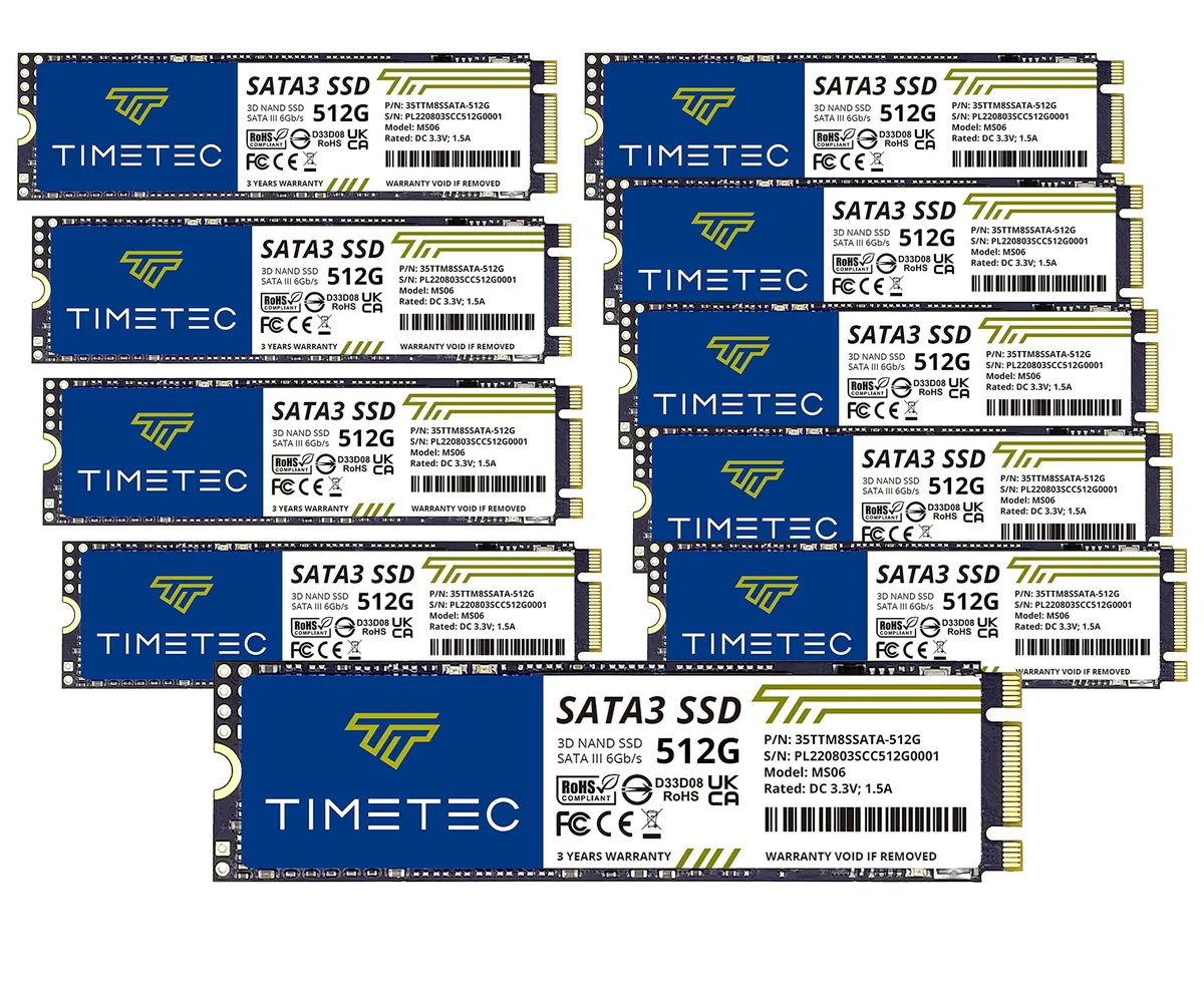 Timetec Timetec 512GB x10 M.2 2280 SATA internal SSD — product photo