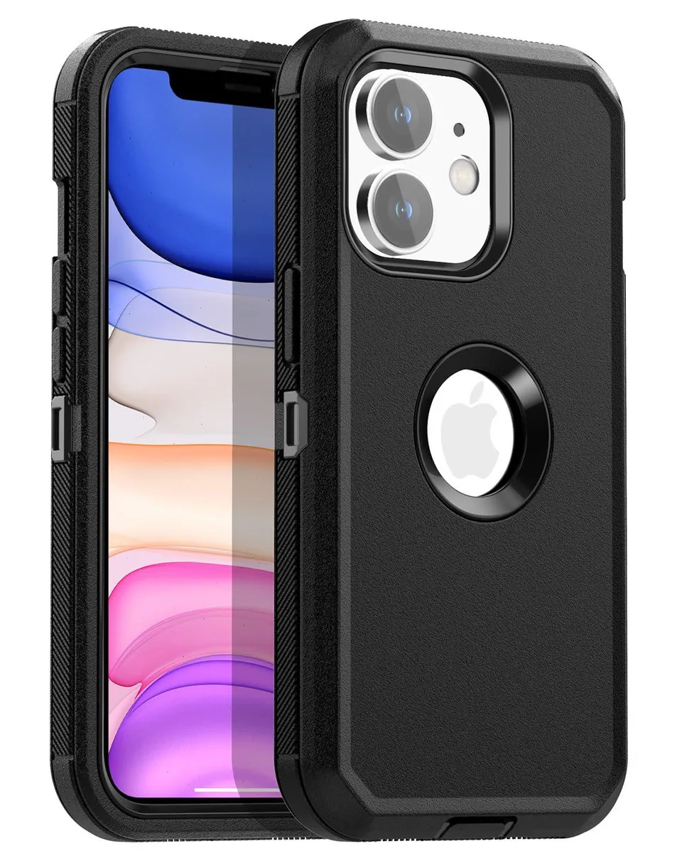 AICase Tough+ iPhone 11 6.1" Heavy Duty Case Black — product photo