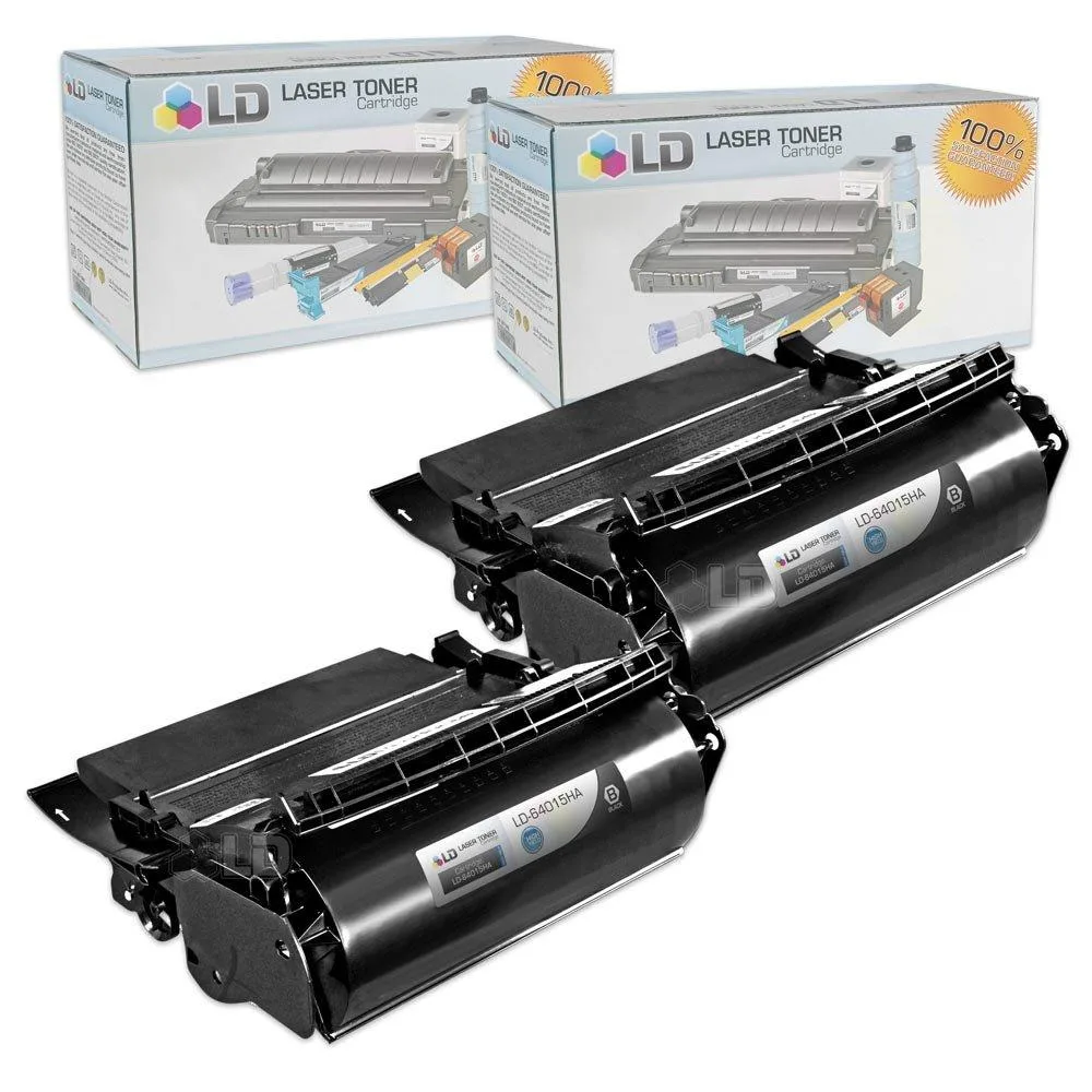 LD Products LD Products Toner Cartridge Replacement for Lexmark 64015HA High Yield Black 2-Pack — product photo