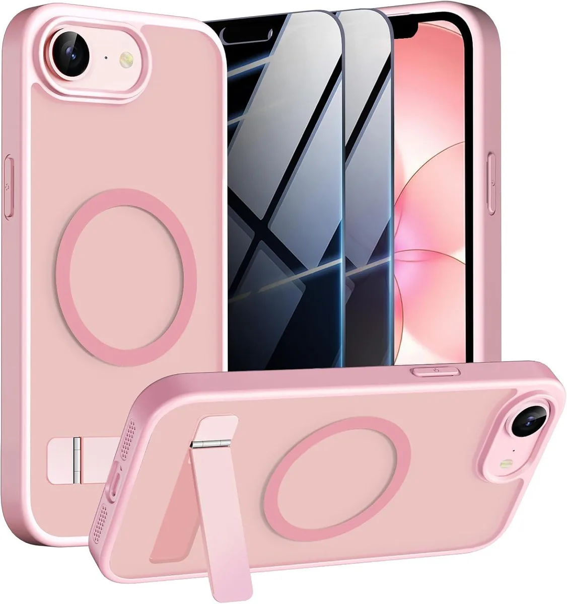Transcend Transcend Magnetic Case iPhone 16/17e Privacy Stand MagSafe Pink — product photo