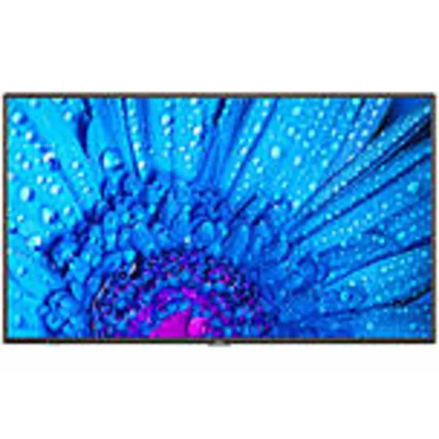 Large 86 inch commercial display with thin .63 inch bezels and matte finish